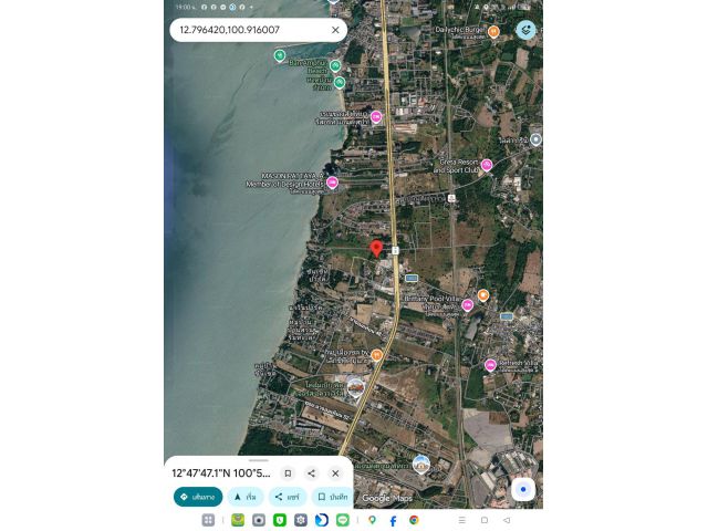 ที่ดินพัทยา6ไร่ใกล้ทะเล หาดจอมเทียน 500เมตร
