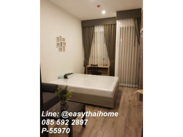 P-55970 ให้เช่าคอนโด ชั้น 28 Knightsbridge Prime Onnut (สตูดิโอ) ใกล้ BTS อ่อนนุช Line ID: @easythaihome 085-592-2897