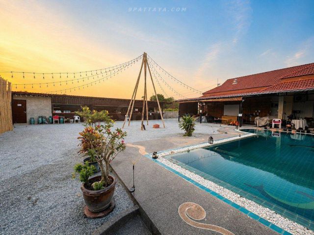 ขายบ้านเดี่ยวพร้อมสระว่ายน้ำ | ใกล้ฟาร์มจระเข้พัทยา #9P-16659