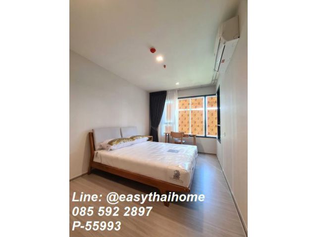P-55993 ให้เช่าคอนโด ชั้น 9 (แต่งสวยพร้อมอยู่ วิวเมือง ใกล้ BTS ตลาดพลู) Life Sathorn Sierra Line ID: @easythaihome