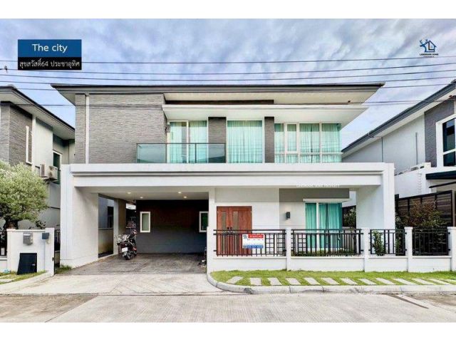 LM26-0107 ขาย/ให้เช่า บ้านเดี่ยว 2 ชั้น เดอะซิตี้ สุขสวัสดิ์64 ประชาอุทิศ พื้นที่ 50.8 ตรว 4นอน 5น้ำ Pet Friendly