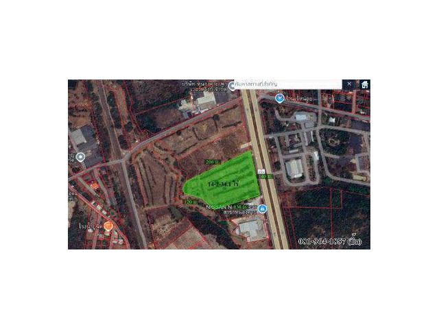 ขายที่ดินติดถนนมิตรภาพใกล้สถานีรถไฟนาทา