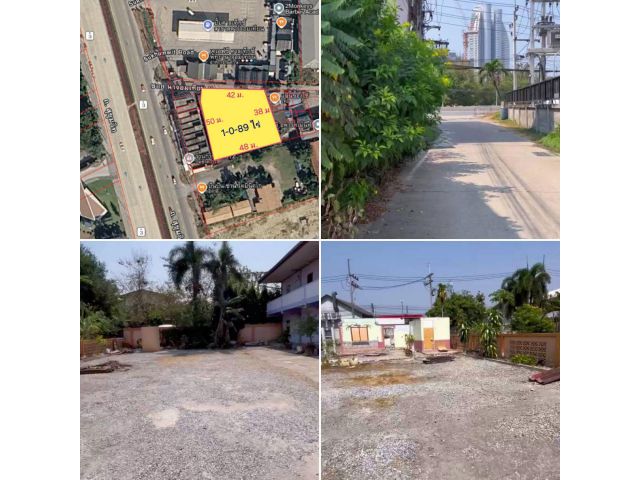 ขายที่ดิน 489 ตรว. ถ.สุขุมวิท-พัทยาใต้ ซอยนาจอมเทียน 9 ใกล้หาดจอมเทียน ต.นาจอมเทียน อ.สัตหีบ ชลบุรี