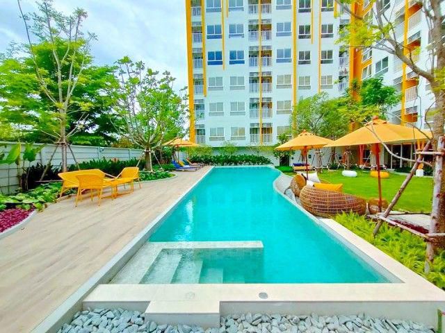 พร้อมเฟอร์ฯ เหมาะสำหรับพักอาศัยให้เช่าคอนโด เฮย์ หัวหิน 1 นอน 1 น้ำ คอนโดในเครือแสนสิริ ชั้น 4 ใกล้ทรู อารีน่า หัวหิน 20