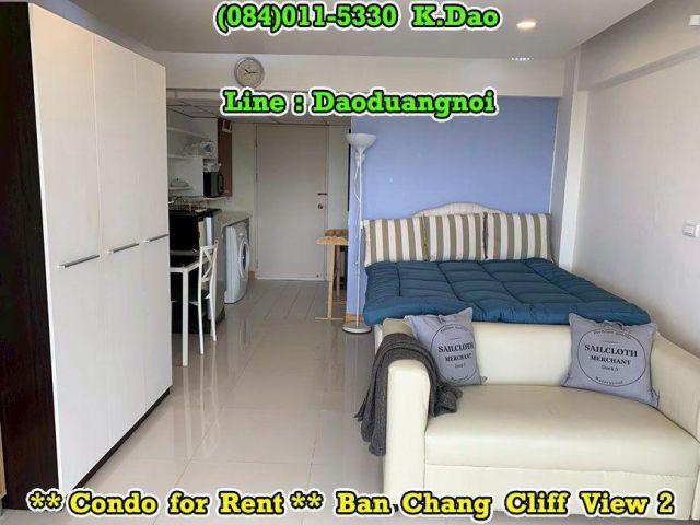 Ban Chang Cliff View 2 *** Condo for Rent *** Ban Chang +++ Having Washing Machine +++