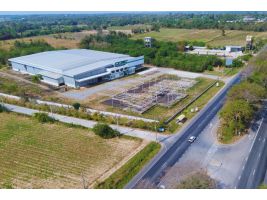 ให้เช่าโกดัง 8,000 ตร.ม. พร้อมสำนักงาน 2 ชั้น ติดถนน 304 ปักธงชัย โคราช