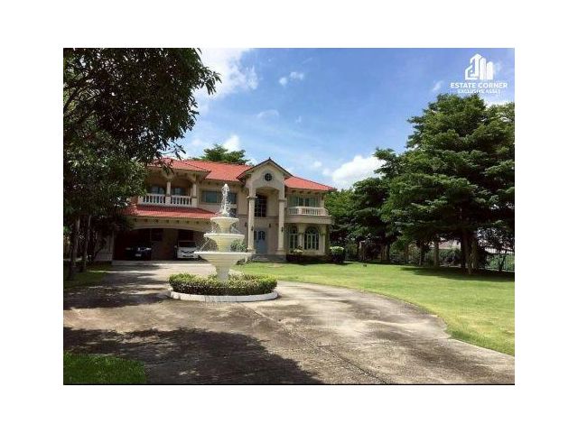 ขายคฤหาสน์หรูริมน้ำ ย่านบางพลี ติดถนนเทพารักษ์ กม.13 หลังใหญ่ บนเนื้อที่ 1 ไร่ 295 ตร.ว. พร้อมเฟอร์นิเจอร์ครบ