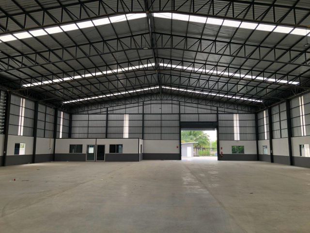 ขายโรงงานสร้างใหม่บ้านบึง หนองบอนแดง พื้นที่สีเหลืองอ่อน เนื้อที่ 2 ไร่ครึ่ง รายละเอียดโครงสร้างโรงงาน