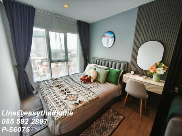 P-56075 ให้เช่าคอนโด Regent Home Bangna ชั้น 17 (โครงการน่าอยู่ ห้องสวย) อาคาร D (1 นอน 1 น้ำ) ใกล้ BTS บางนา