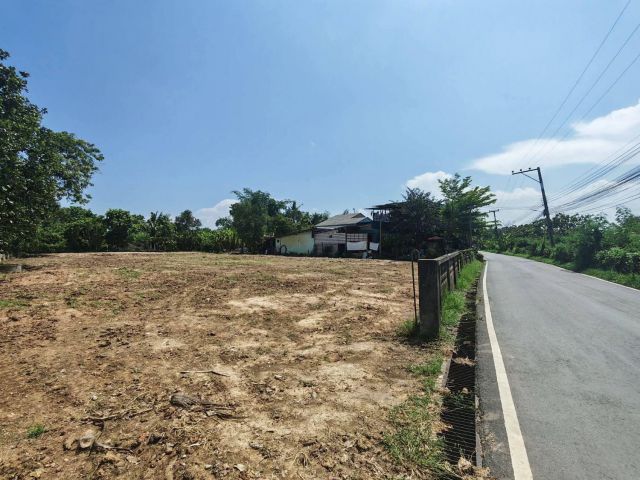 ขายที่ดินติดถนนบ้านปากกองสารภีโฉนดพร้อมโอน