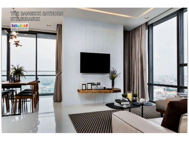 Luxury Condo! Just 50m from BTS Surasak at The Bangkok Sathorn  เดอะ แบงค็อก สาทร