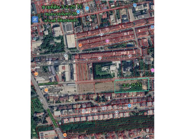 R69-48ขายที่ดิน 3-2-25 ไร่ ย่านถนนนวลจันทร์ ซอยนวลจันทร์ 28 ถนนซอยกว้าง ทำเลดี ที่ดินถมแล้ว เงียบสงบ  ที่ดินแปลงนี้อยู่ใกล้ถนนเลียบทางด่วน ถนนประดิษ