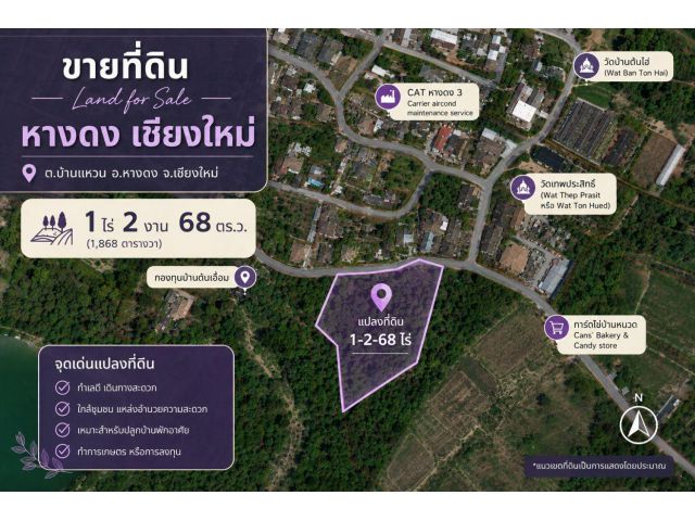 ขายที่ดิน บ้านแหวน หางดง เชียงใหม่