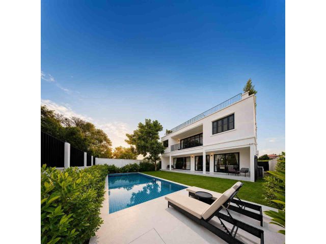 ให้เช่า บ้านหรู 3 ชั้น – Pool Villa มาบประชัน ใกล้โรงเรียนนานาชาติ #H1176