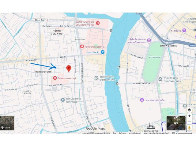 ขายที่ดินในซอยวัฒนา ย่าน ศิริราช บางกอกน้อย ขนาด 60 ตร.วา ใกล้โรงพยาบาลศิริราชและโรงพยาบาลธนบุรี