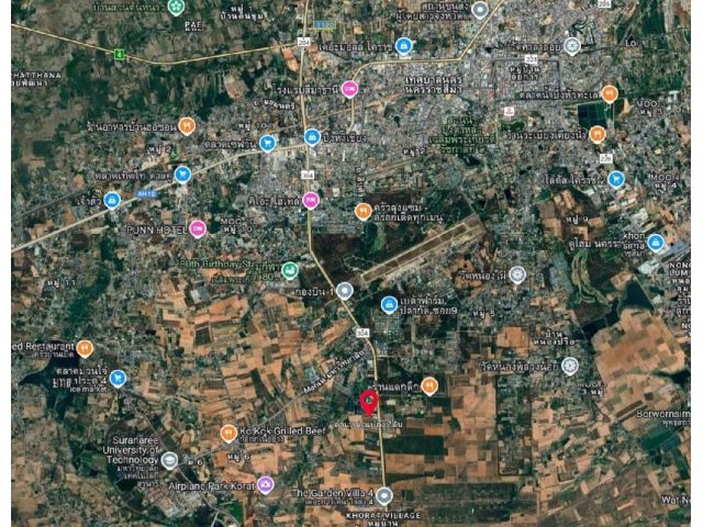 Vายที่ดินสร้างบ้านเขตเมืองโคราช โฉนด เนื้อที่ 96 ตารางวา ราคาไม่แรง