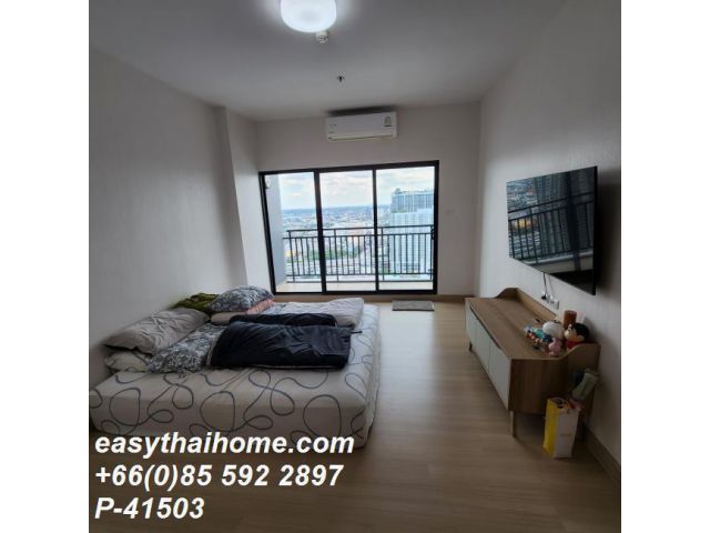 P-41597 #ให้เช่า2นอน Supalai Loft @Talat Phlu Station ชั้น 34 ขนาด 88 ตรม. วิวเมือง เฟอร์ครบ 33,000 บาท ใกล้ BTS ตลาดพลู Line ID: @easythaihome