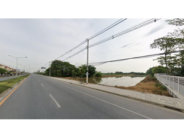ขายที่ดิน ตรงข้ามการไฟฟ้าฯ ลำลูกกา คลอง 7 เนื้อที่ 8 ไร่ 3 งาน 14.8 ตร.ว.