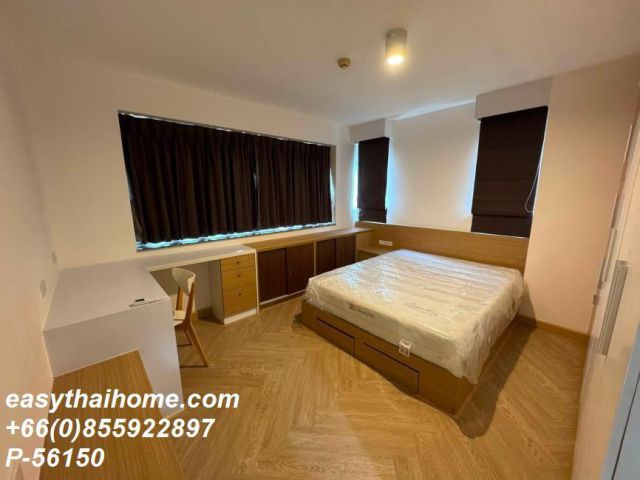 P-56150 ให้เช่า City Home Sukhumvit (ซิตี้ โฮม สุขุมวิท) | 2 ห้องนอน 1 ห้องน้ำ | ชั้น 3 อาคาร A2 | เฟอร์นิเจอร์ครบ