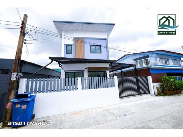บ้านเดี่ยว2ชั้นสร้างใหม่ ซอยแบริ่ง48/7