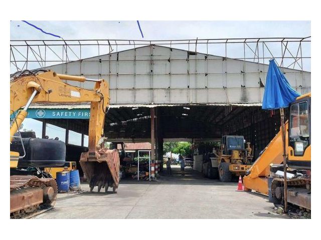 PK998ขายให้เช่าที่ดินพร้อมสิ่งปลูกสร้าง ออฟฟิศ บ้านพักคนงาน8ห้องโกดังเปิดโกดังปิด สวนฝรั่ เนื้อที่ 5 ไร่ 2 งาน 4วังน้อย