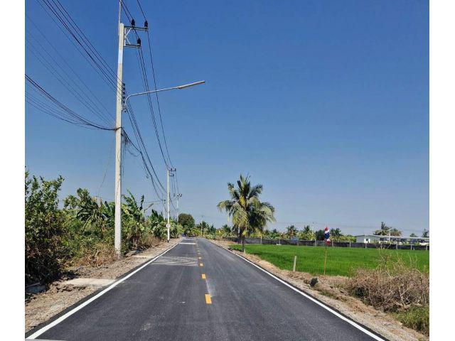 ขายที่ดินแปลงสวยทำเลดี ติดถนนลาดยาง เนื้อที่ 6-1-77 ไร่ ใกล้ถนนเส้นนครอินทร์-นครชัยศรี เหมาะทำธุรกิจจัดสรร