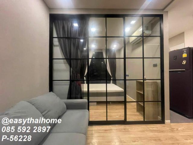 P-56228 เช่า] คอนโด Groove Ratchada - Ladprao ห้องสวย แต่งครบ พร้อมอยู่ Line ID: @easythaihome 085-592-2897