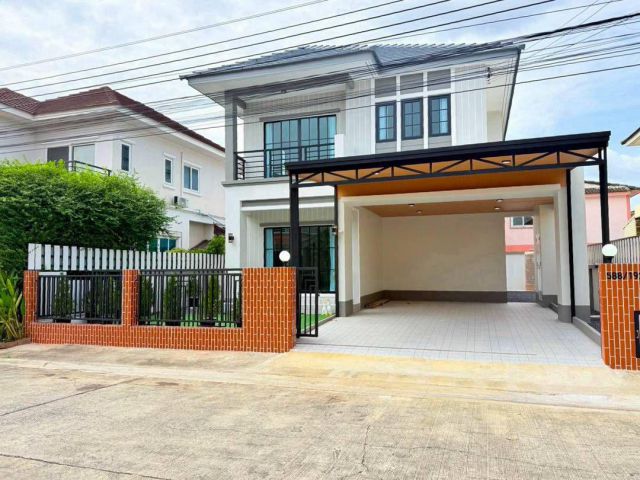 หมู่บ้านราชพฤกษ์หทัยราษฎร์ บ้านโซนหทัยราษฎร์ บ้านเดี่ยว 2 ชั้น หลังใหญ่ ตกแต่งใหม่ พร้อมเฟอร์นิเจอร์