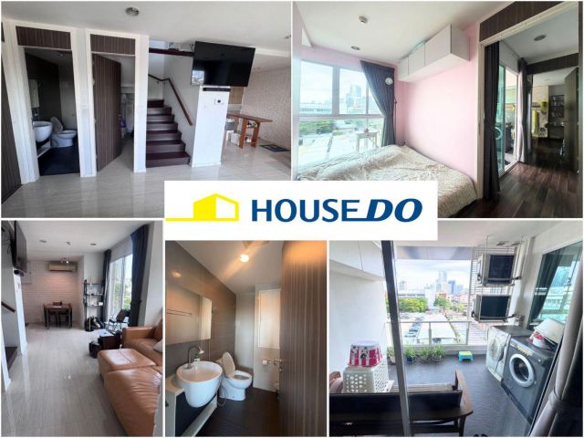 ขายห้อง Duplex  Whizdom The Exclusive สุขุมวิท 64 ใกล้ BTS ปุณณวิถี 400 เมตร