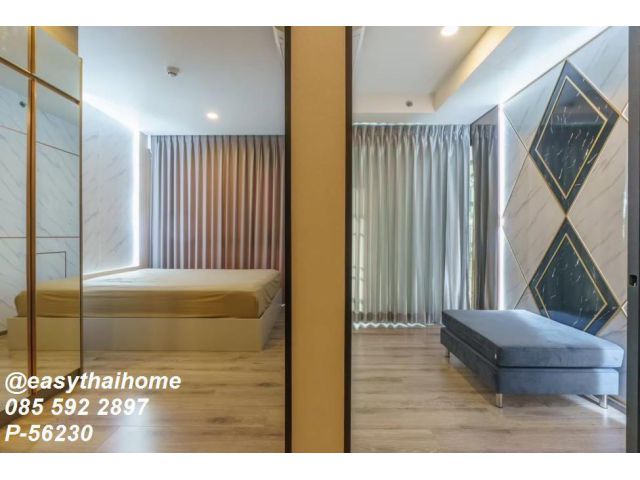 P-56230 ให้เช่าคอนโด ชั้น 8] KnightsBridge Collage Sukhumvit 107 ห้องกว้าง 33 ตร.ม. เฟอร์ครบ เครื่องใช้ไฟฟ้าจัดเต็ม