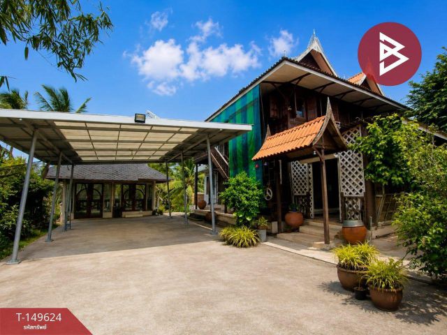 ขายบ้านเดี่ยวพร้อมที่ดิน เนื้อที่ 4 ไร่ 21 ตร.วา นางตะเคียน สมุทรสงคราม