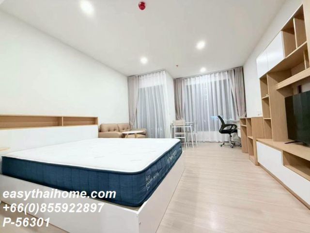 P-56301 ให้เช่า Aspire Sukhumvit - Rama 4 (แอสปาย สุขุมวิท - พระราม 4) | ห้องสตูดิโอ | วิวสระว่ายน้ำ | ชั้น 9