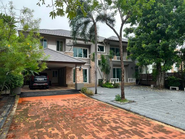 U1468 ให้เช่าบ้านเดี่ยว 2 ชั้น โครงการหมู่บ้านณุศาศิริ บางนา ถนนกิ่งแก้ว บางพลี สมุทรปราการ ใกล้เมกะบางนา บ้านพร้อมเฟอร์