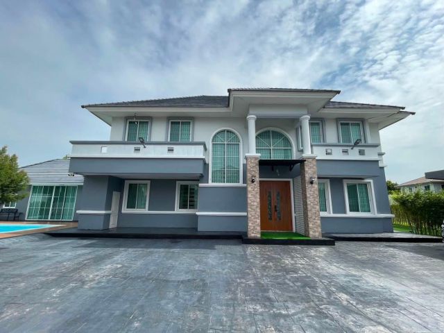 U1469 ให้เช่าบ้านเดี่ยว 2 ชั้น บ้านสวนเนรมิตร วัชรพล เพิ่มสิน Baan Suan Naramit Watcharapon Permsin ที่ดิน 1 ไร่ พร้อมส