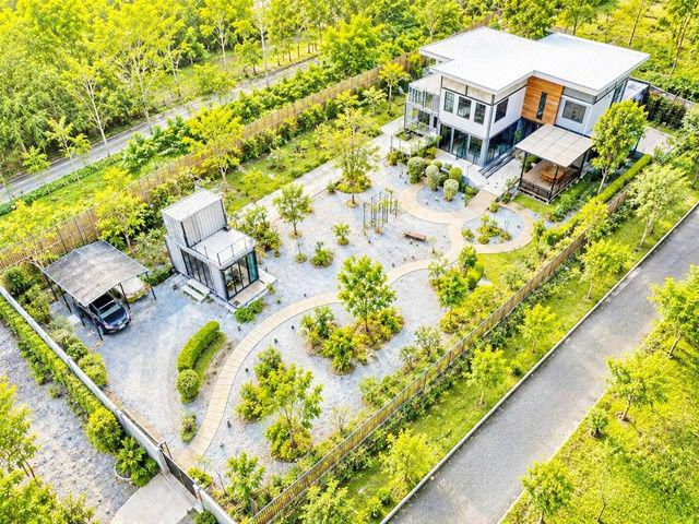 260831knnaso ให้เช่า บ้าน MRTบางรักน้อย-ท่าอิฐ 600 ม. คอมมูนิตี้ลี้ลับ 1ไร่ ให้เช่า สไตล์โมเดิร์นลอฟท์ 5ห้องใหญ่ 1 ไร่ 4