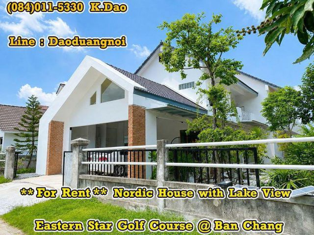 #Nordic House with Lake View @Eastern Star Golf Course, Ban Chang