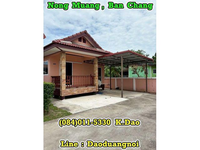 Nong Muang, Ban Chang *** House for Rent *** 4,500 Baht/month