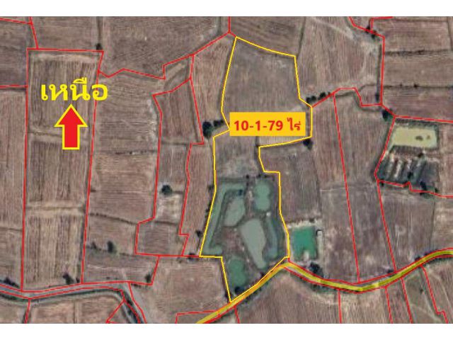 ขายที่ดิน  ต.สำโรง อ.ปักธงชัย จ.นครราชสีมา 10-1-74 ไร่