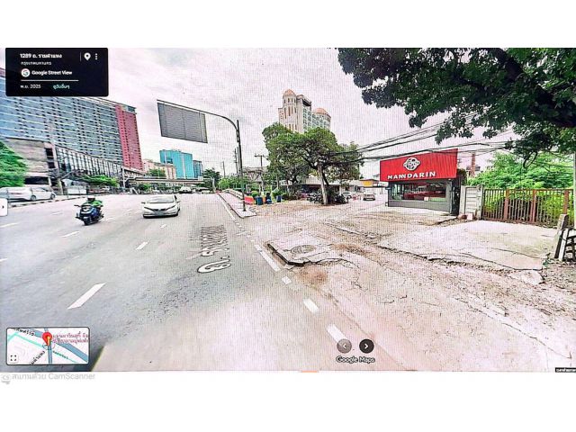 ขายที่ดิน 471.7 วา ติดถนนรามคำแหง พื้นที่สีส้ม ย.๗-๑๔ ใกล้สี่แยก รามคำแหง-พระราม๙ ถ. รามคำแหง แขวงหัวหมาก บางกะปิ กทม.