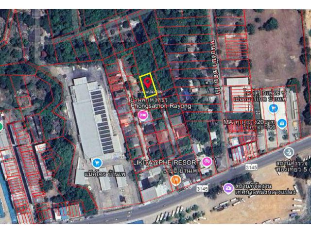 ขายที่ดิน 126.9 ตร.ว. ท่าเทียบเรือบ้านเพ ถนนสุขุมวิท ตำบลเพ อำเภอเมือง ระยอง