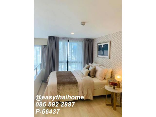 P-56437 ให้เช่า Knightsbridge Prime Sathorn ใกล้ BTS ช่องนนทรี ชั้น 27 พื้นที่ 44 ตรม. Duplex 2 ห้องนอน พร้อมอยู่