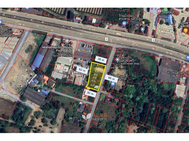 ขายที่ดินศีรษะทอง นครชัยศรี นครปฐม 7 แปลง รวม 489.4 ตร.ว. เจ้าของขายเอง พร้อมโอน