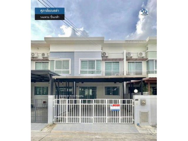 LM26-0142 ขายทาวน์โฮม 2 ชั้น ศุภาลัยเบลล่า วงแหวนปิ่นเกล้า พื้นที่ 24.6 ตรว 3นอน 2น้ำ ต่อเติมลงเสาเข็มครัวด้านหลังใหม่