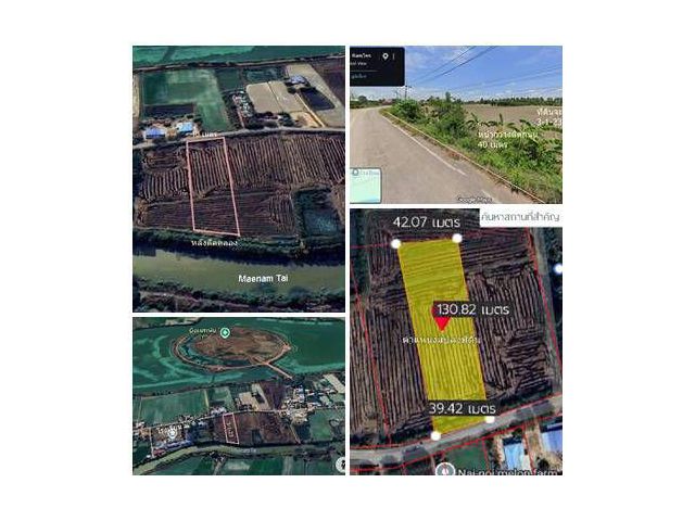 ขายที่ดิน 3ไร่123 ตรว ต.บ้านกร่าง อ.เมืองพิษณุโลกติดถนนดำหลังติดคลอง ไร่ละ 5 แสน