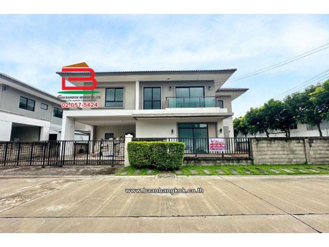 บ้านเดี่ยว 2 ชั้น (หลังมุม) เนื้อที่ 73.8 ตร.ว. คาซ่า แกรนด์ สุขาภิบาล 5 : Casa Grand Sukapiban 5 ตรงข้ามตลาดวงศกร