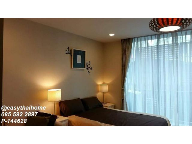คอนโดใกล้ BTS ช่องนนทรี ให้เช่า! Quad Sathon P-144628] 1 นอน ชั้น 2 | Line@easythaihome 085-592-2897