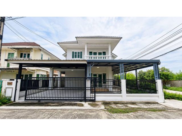 รีโนเวทใหม่! บ้านเดี่ยว 2 ชั้น หลังมุม 50 ตร.ว. หมู่บ้านปิยวรารมย์ 4 บ้านกล้วย–ไทรน้อย นนทบุรี