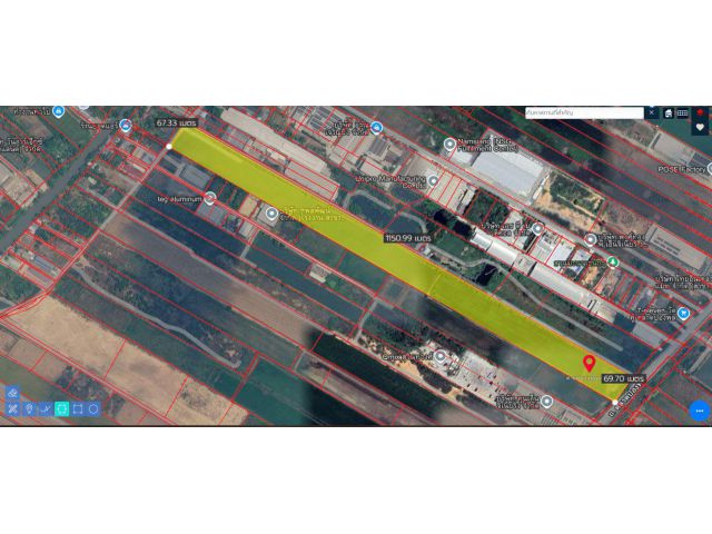 ขายที่ดินผังสีม่วงติดถนนตลาดปองพล เนื้อที่ 47-1-27 ไร่ ไร่ละ 4.5 ล้าน ต.คลองเปร็ง อ.เมือง จ.ฉะเชิงเทรา
