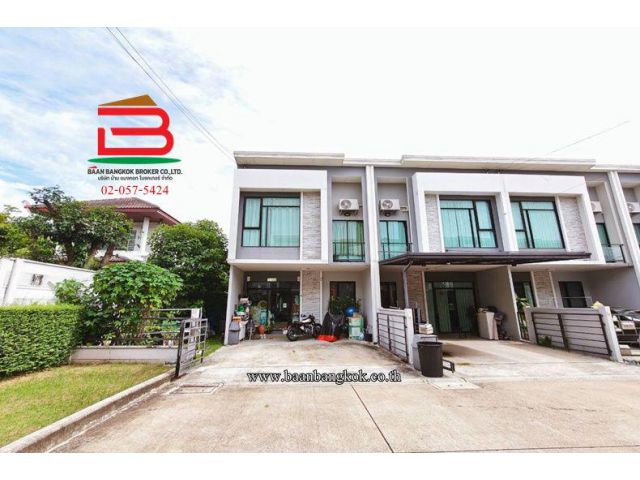 ทาวน์โฮม หมู่บ้าน พลีโน่ พหลโยธิน-วัชรพล 2 (ซอยเพิ่มสิน 40) เนื้อที่ 34.3 ตร.ว. ใกล้ตลาดเอสทีเพิ่มสิน คลองถนน สายไหม
