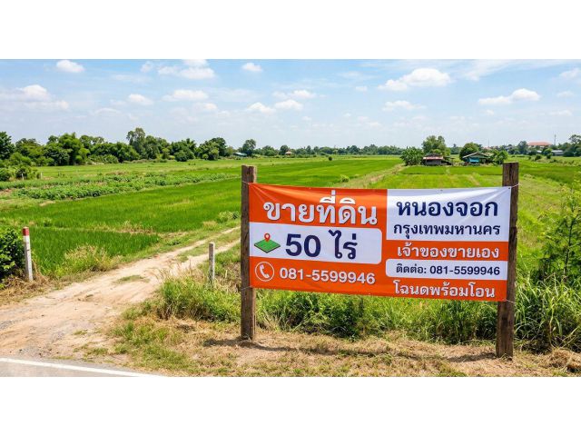 ขายที่ดิน 50 ไร่ 0815599946 เจ้าของขายเอง